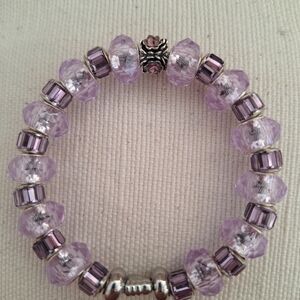 Elegant Purple Beaded Bracelet
